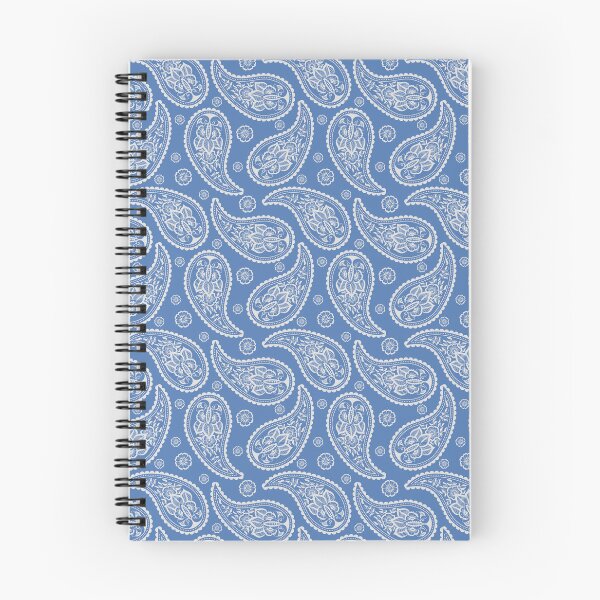 Item preview, Denim blue paisley pattern designed and sold by MissQuiss.