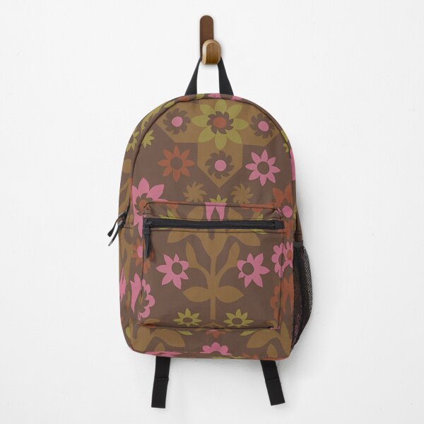 Item preview, Retro Flowers - Retro Green and Pink - Vintage Print - Groovy designed and sold by DreamersPlan.