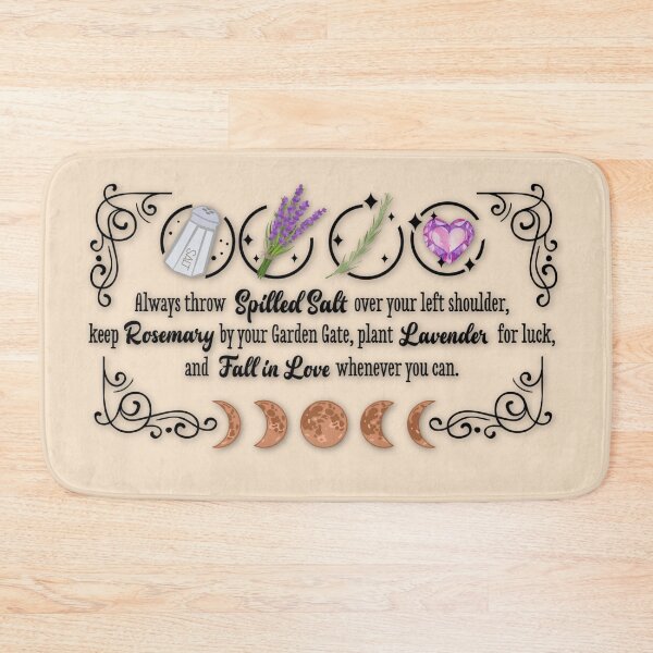Item preview, Antique White Sand, Cottagecore - Always Throw Salt, Rosemary, Lavender, and Love, AlaskaMagick designed and sold by Alaska Magick.