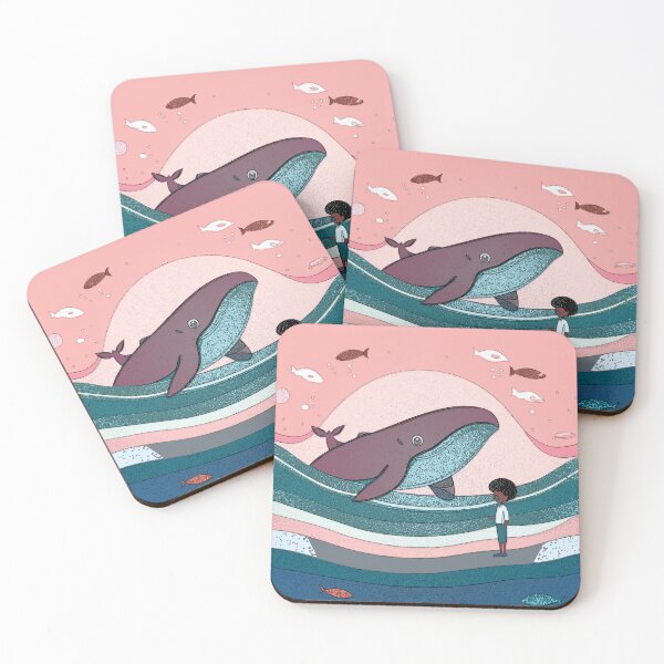 Item preview,  Abstract Whale &  Boy, Nursery, Print designed and sold by KMDs.