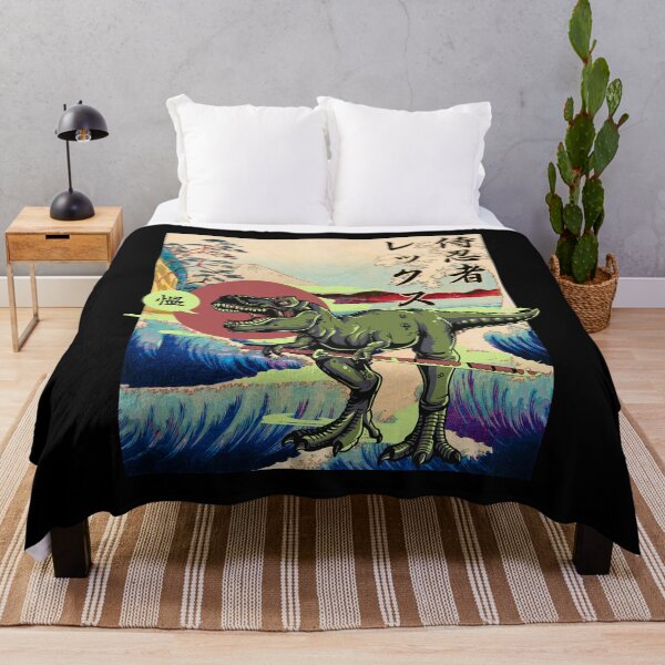 Item preview, Samurai Ninja Rex - Funny dinosaur in feudal japan Graphic design streetwear designed and sold by Japatonic Shop.