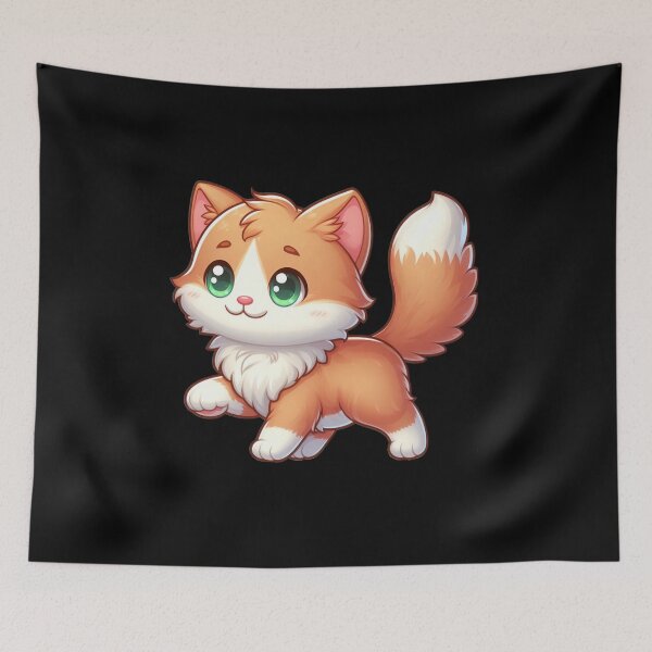 Item preview, Cute and Adorable Little Cat, Kawaii Cats, Cat Clipart designed and sold by SnuggleSafari.