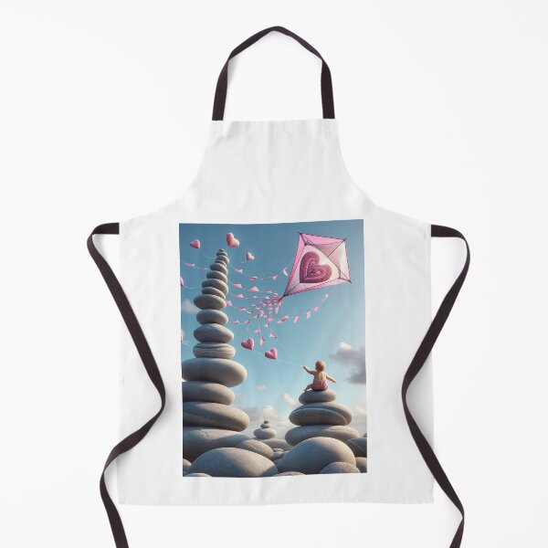 Item preview, digital art of stones and flying kite by baby designed and sold by Bubududu1234.