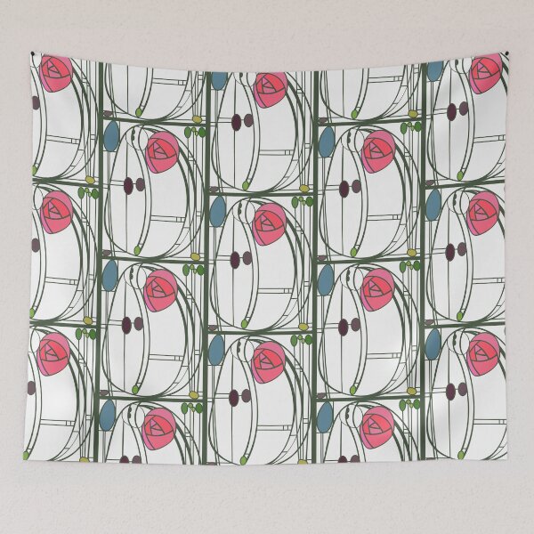 Item preview, Charles Rennie MacIntosh Style Rose Panel designed and sold by ArtformDesigns.