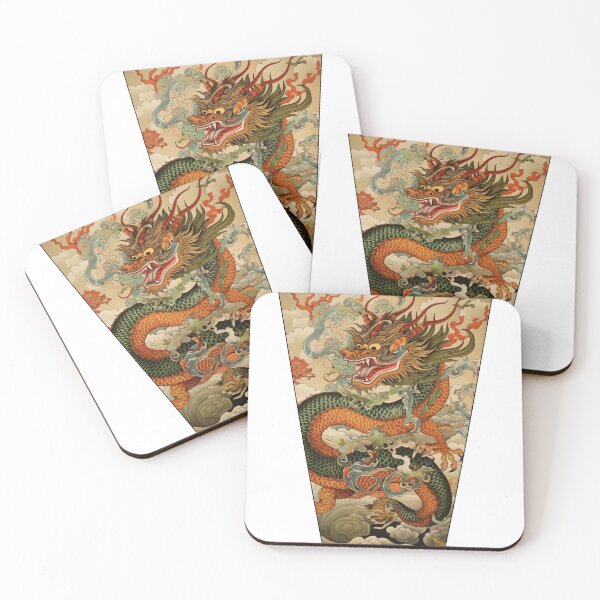 Item preview, Japanese Dragon - Shirt - Dragon Sticker - Dragon Red designed and sold by DreamersPlan.