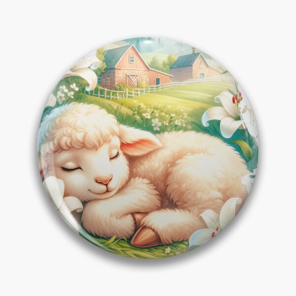 Item preview, Cute Sleeping Baby Lamb designed and sold by TheAnimalZ00.