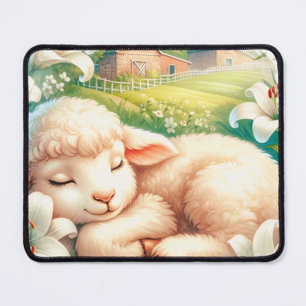 Item preview, Cute Sleeping Baby Lamb designed and sold by TheAnimalZ00.