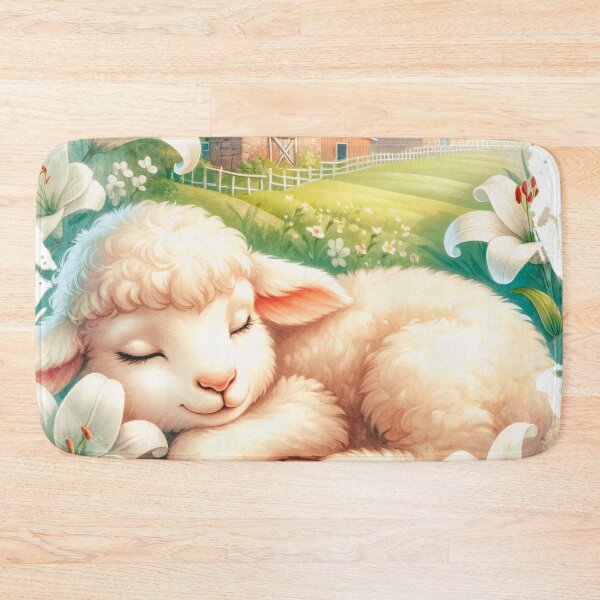 Item preview, Cute Sleeping Baby Lamb designed and sold by TheAnimalZ00.