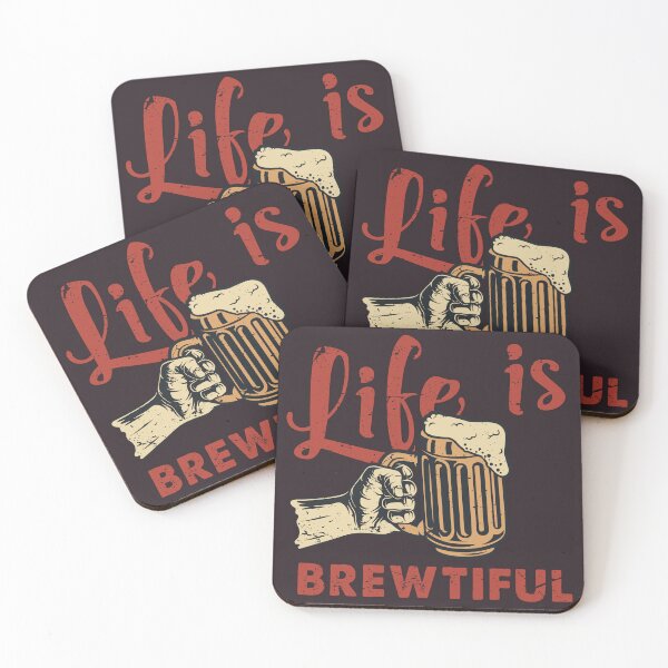 Item preview, Life is Brewtiful designed and sold by The  Qash.