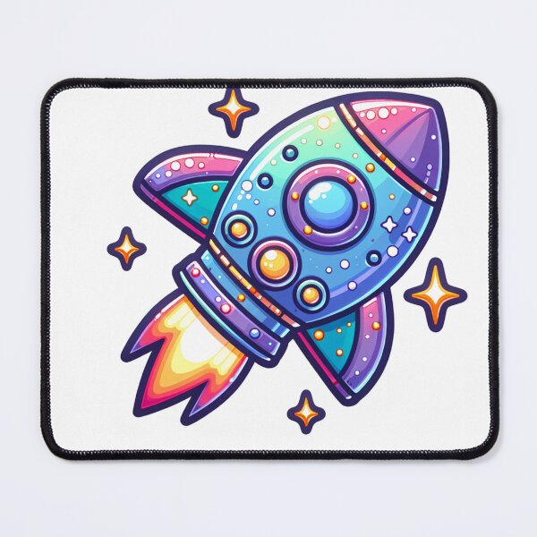 Item preview, Spaceship Colorful designed and sold by PassionforLove.