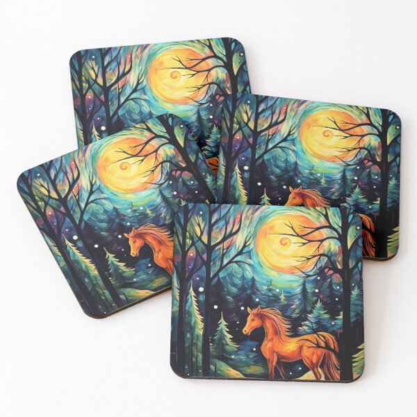 Item preview, Forest Elegance: Capturing the Beauty of a Horse Amidst Trees #1 designed and sold by Anuchartl.
