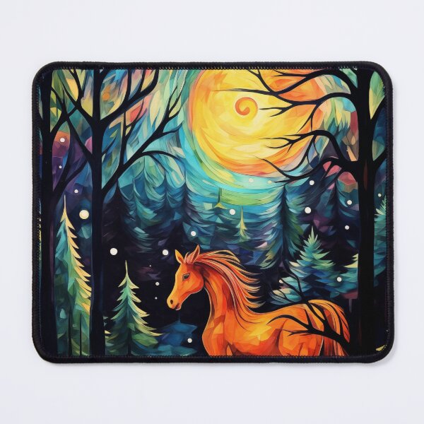 Item preview, Forest Elegance: Capturing the Beauty of a Horse Amidst Trees #1 designed and sold by Anuchartl.