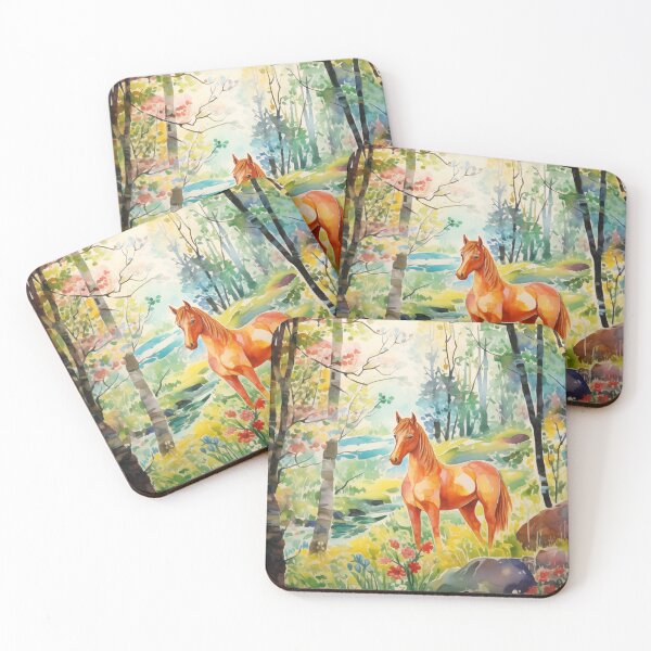 Item preview, Forest Elegance: Capturing the Beauty of a Horse Amidst Trees #2 designed and sold by Anuchartl.