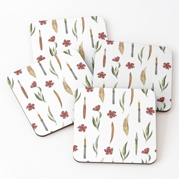 Item preview, Floral print art tools designed and sold by pinkyfish1010.
