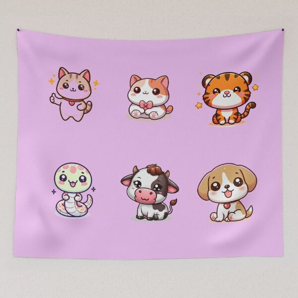 Item preview, Sticker Animals Cuit designed and sold by tounm.