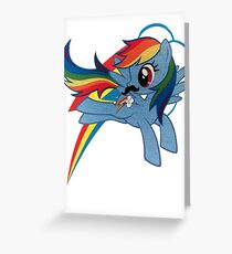 rainbow dash Greeting Card
