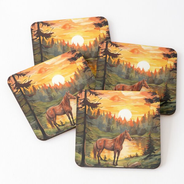 Item preview, Forest Elegance: Capturing the Beauty of a Horse Amidst Trees #3 designed and sold by Anuchartl.