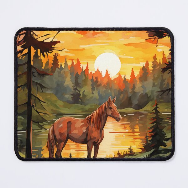 Item preview, Forest Elegance: Capturing the Beauty of a Horse Amidst Trees #3 designed and sold by Anuchartl.