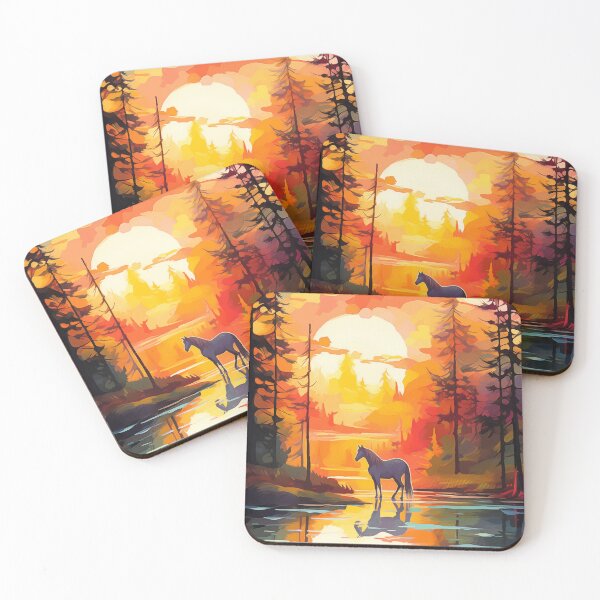 Item preview, Forest Elegance: Capturing the Beauty of a Horse Amidst Trees #4 designed and sold by Anuchartl.