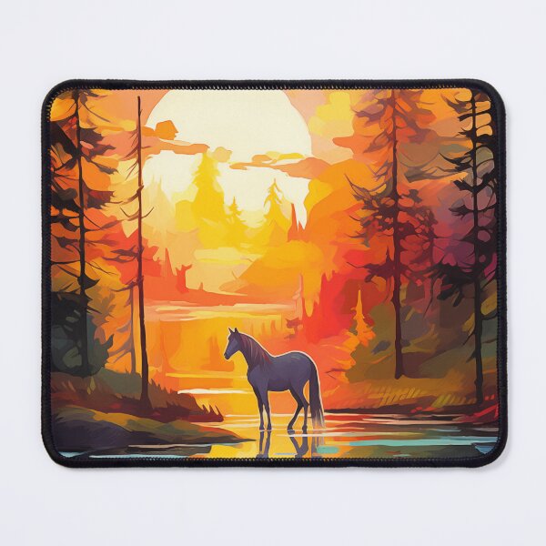 Item preview, Forest Elegance: Capturing the Beauty of a Horse Amidst Trees #4 designed and sold by Anuchartl.