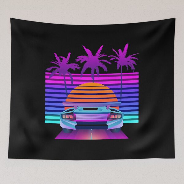 Item preview, Años 80 - Coche de los 80 - Retro de los 80 - Moda de los 80 - Estética de neón designed and sold by DesignByLeo.