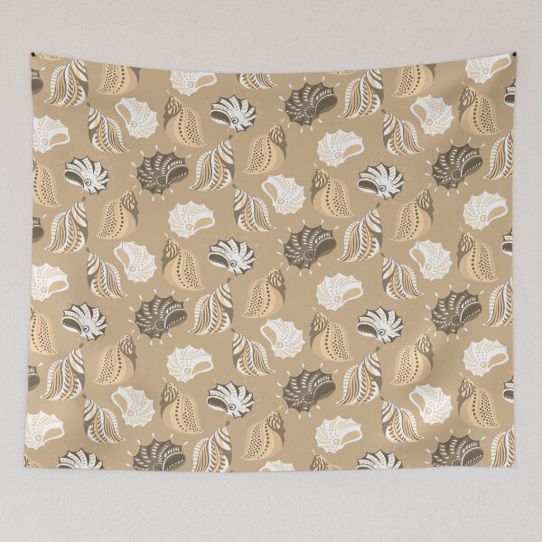 Item preview, beige sea shells beach ocean designed and sold by Gossip Rag.