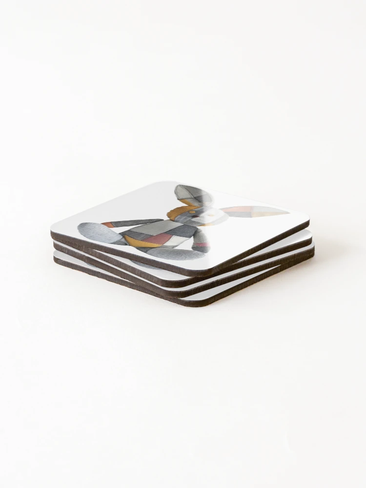 Thumbnail 4 of 5, Coasters (Set of 4), Barnyard Rabbit designed and sold by RENcraft.