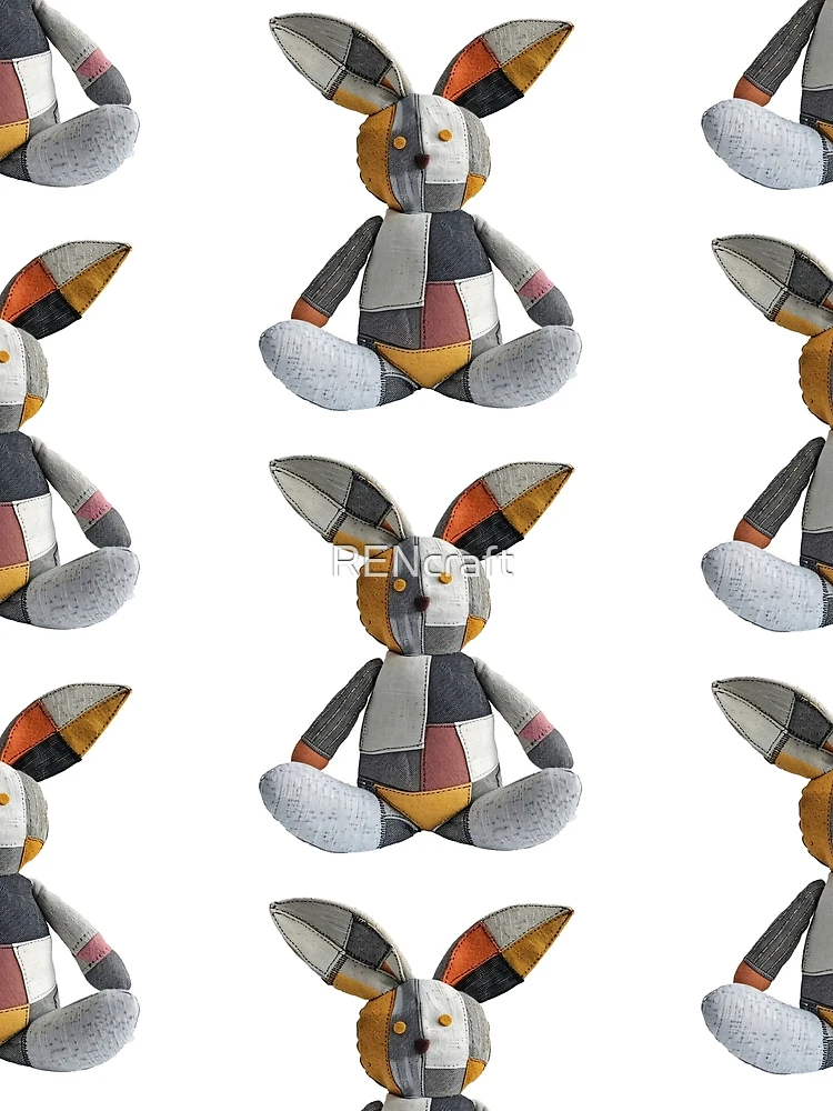 Thumbnail 3 of 3, Scarf, Barnyard Rabbit designed and sold by RENcraft.