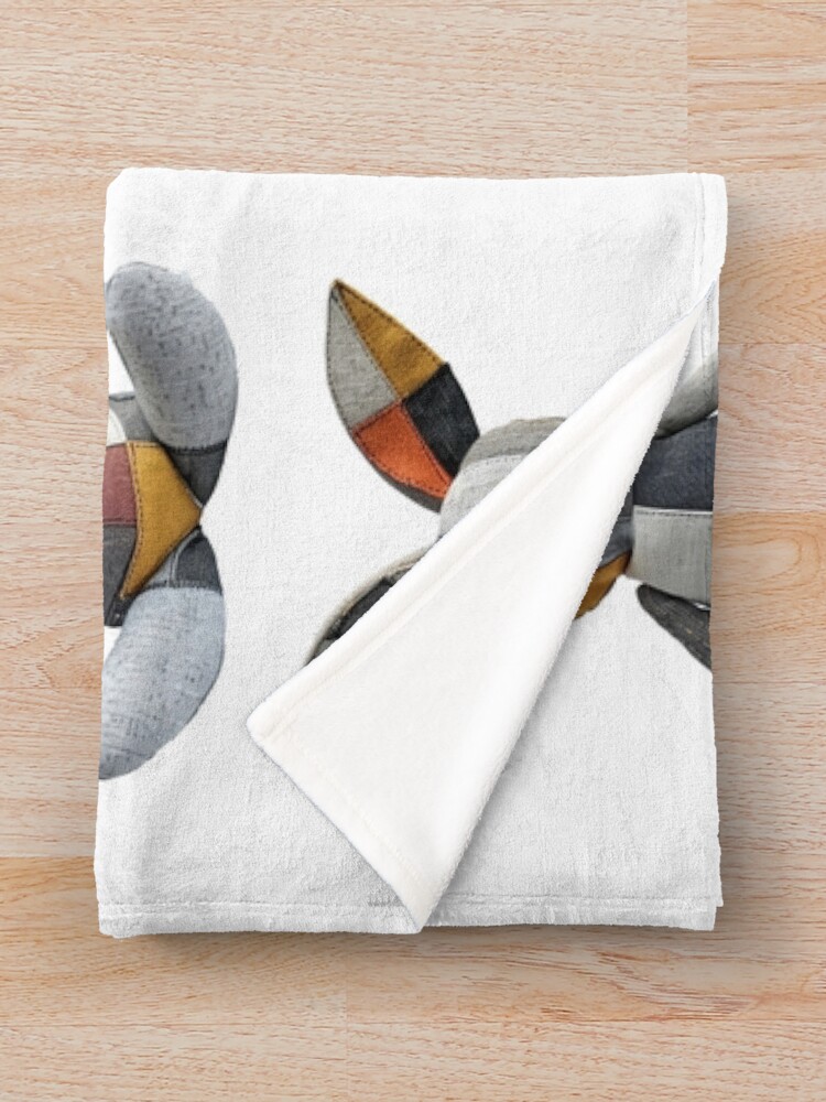 Thumbnail 3 of 6, Throw Blanket, Barnyard Rabbit designed and sold by RENcraft.