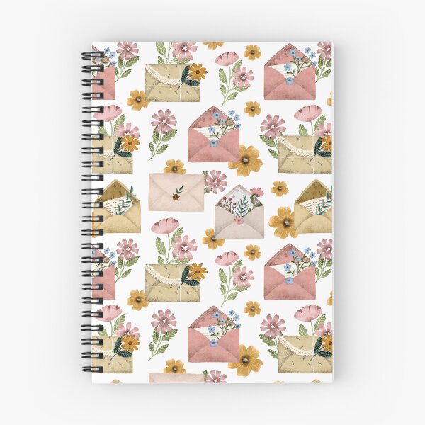 Item preview, Vintage letter envelope with wildflower designed and sold by pinkyfish1010.