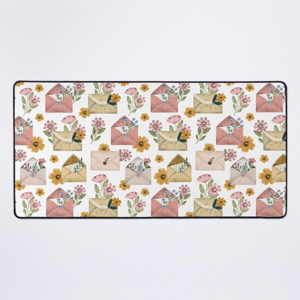 Item preview, Vintage letter envelope with wildflower designed and sold by pinkyfish1010.