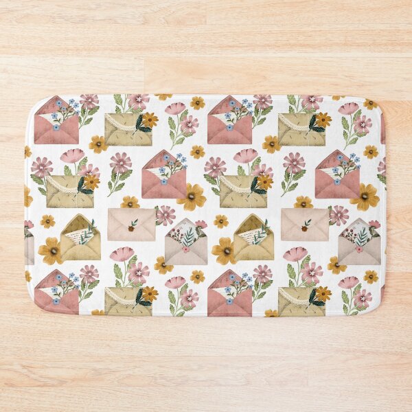 Item preview, Vintage letter envelope with wildflower designed and sold by pinkyfish1010.