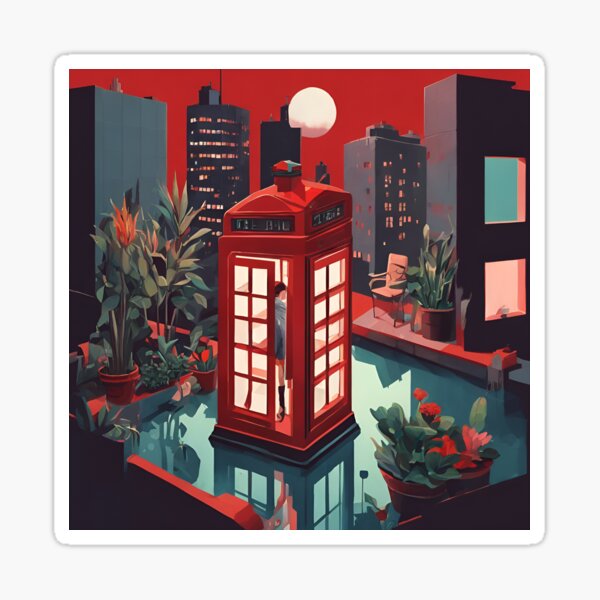 Item preview, Phonebooth on Top of the World designed and sold by snapshot-.