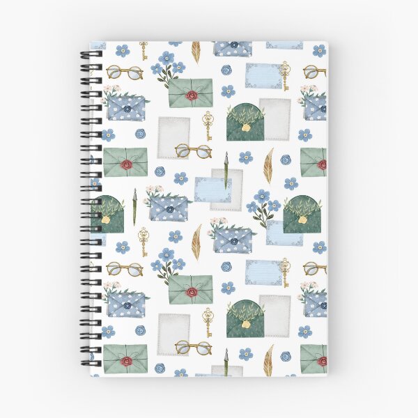 Item preview, Letter envelope with forgetmenots designed and sold by pinkyfish1010.