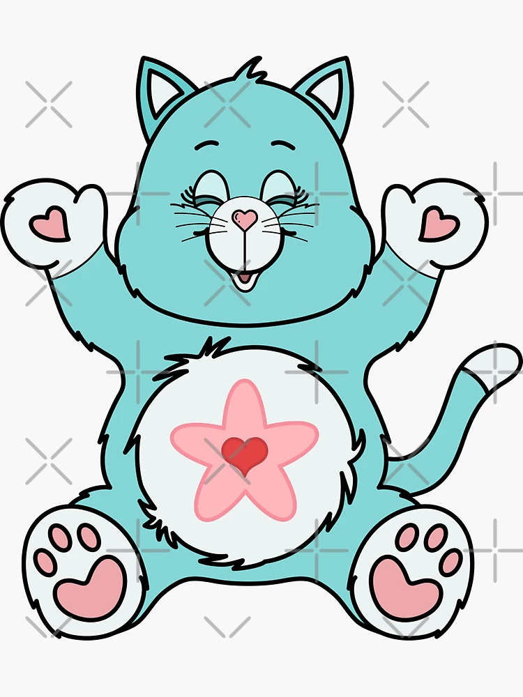 Proud Heart Cat Caring Bear Cousin Stuffie -- Variant 2
