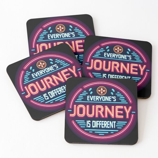 Item preview, Everyone’s journey is different, typography, retro designed and sold by maxmaj.