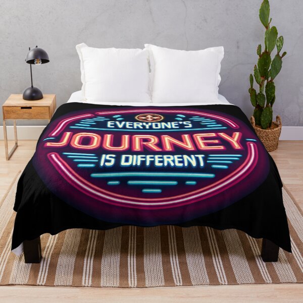 Item preview, Everyone’s journey is different, typography, retro designed and sold by maxmaj.