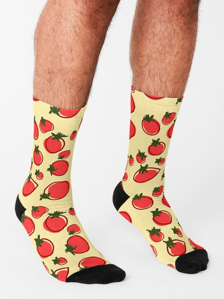 Discover Tomayto Tomato Vine Ripe and Yellow Socks