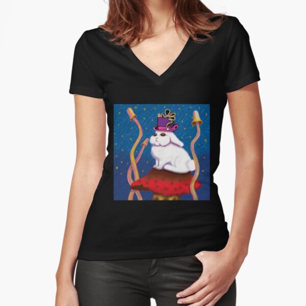 White Rabbit Fitted V-Neck T-Shirt