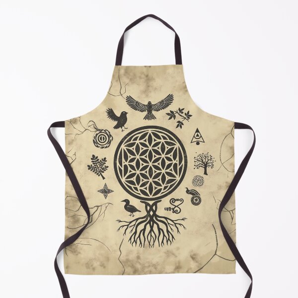Item preview, Secrets of the Cosmos - Celestial Tree and Mystic Symbols Art designed and sold by Spirit47.