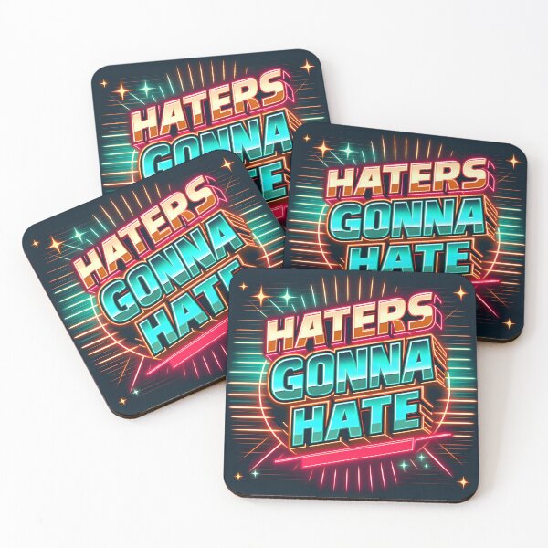 Item preview, Haters gonna hate, typography, retro designed and sold by maxmaj.