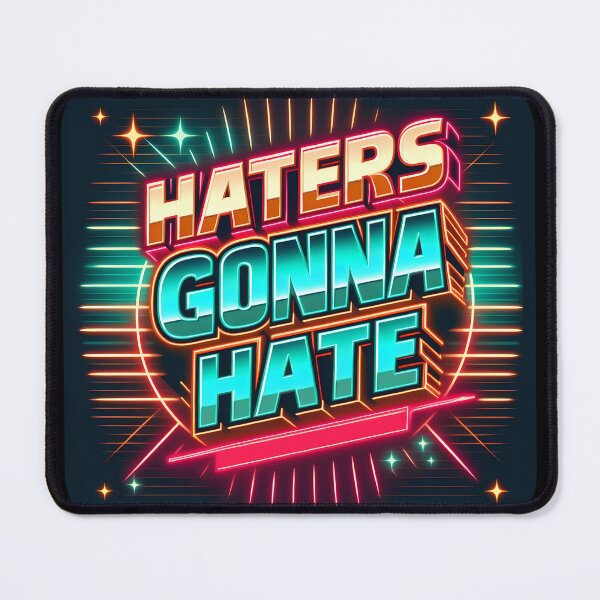 Item preview, Haters gonna hate, typography, retro designed and sold by maxmaj.