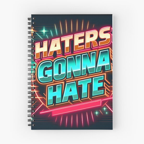 Item preview, Haters gonna hate, typography, retro designed and sold by maxmaj.