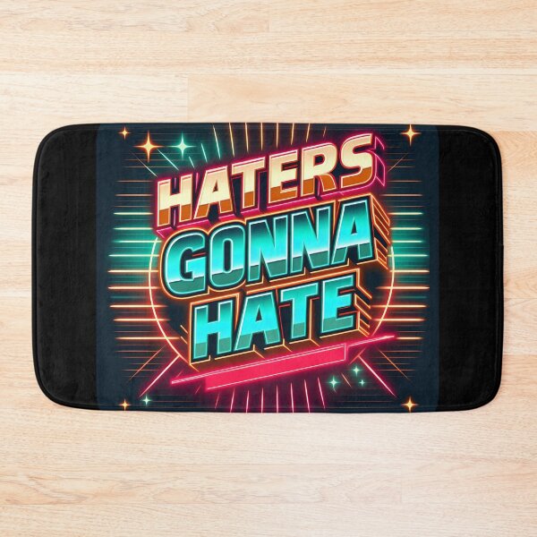 Item preview, Haters gonna hate, typography, retro designed and sold by maxmaj.