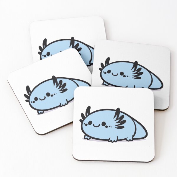 Artikelvorschau, Niedlicher blauer Axolotl entworfen und verkauft von YuckUncky.