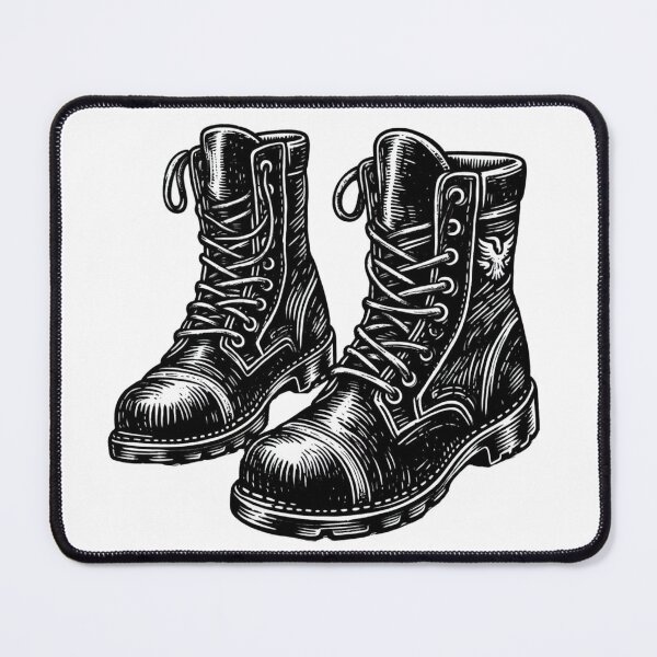 Item preview, Men's Combat Boot Doodle designed and sold by AmberRoseWrites.