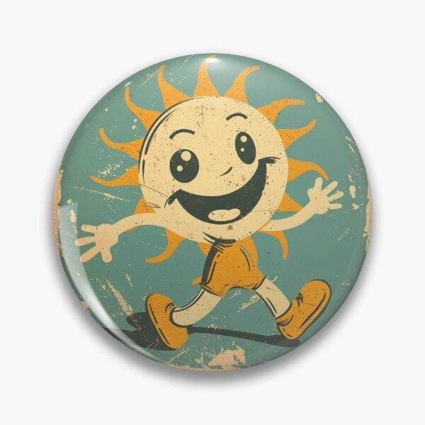 Aperçu de l'œuvre Guy mascotte soleil rétro créée et vendue par InfamousRyanM.