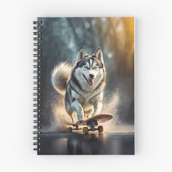 Item preview, Skateboarding Husky Dog designed and sold by Praphul Garg.