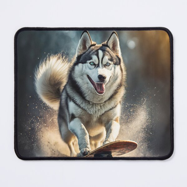 Item preview, Skateboarding Husky Dog designed and sold by Praphul Garg.