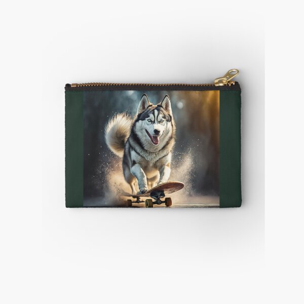 Item preview, Skateboarding Husky Dog designed and sold by Praphul Garg.